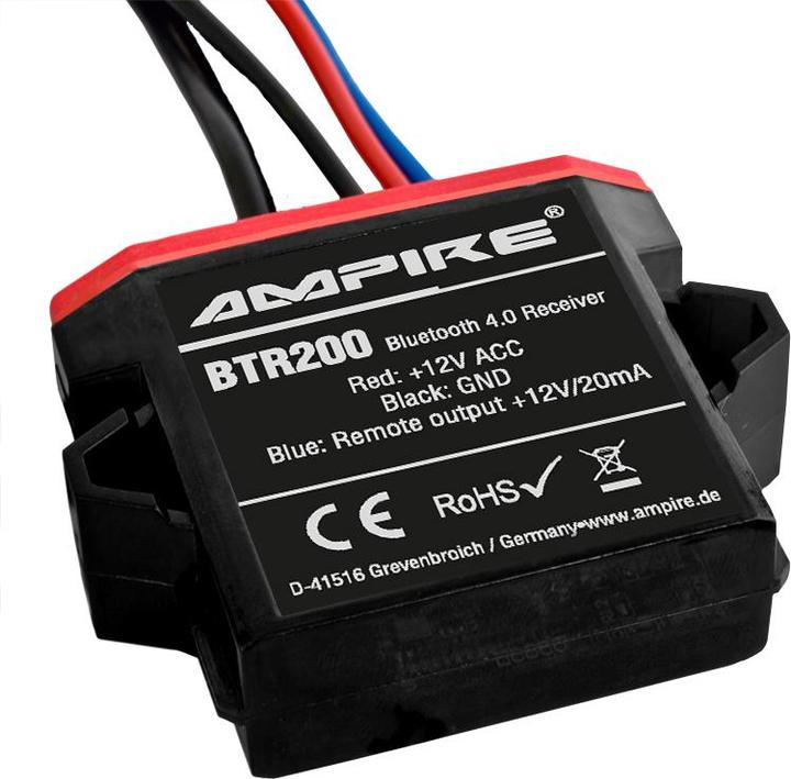 Actual product image Ampire Bluetooth Receiver, 3.5mm jack, 12 Volt, aptX (Transmitter & Receiver)
