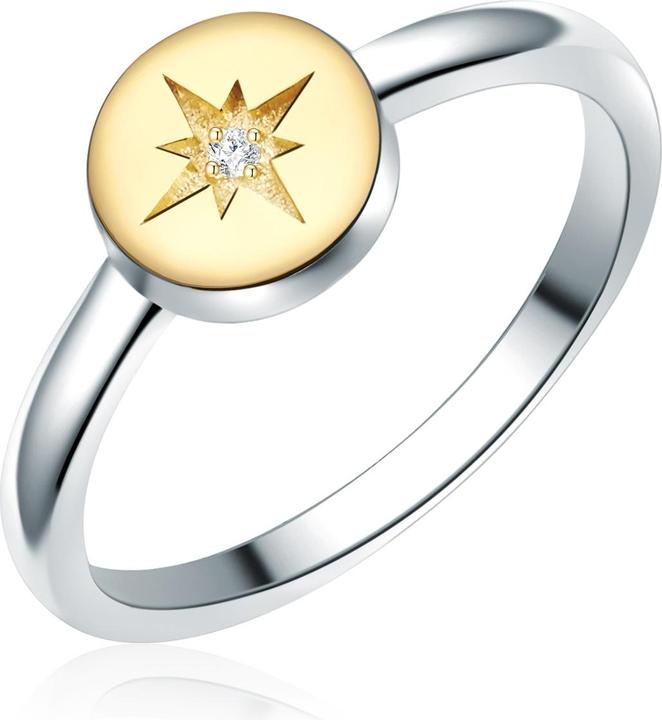 Actual product image Lulu & Jane Sterling silver diamond silver/yellow gold - 33666 (58, 925 Silver)
