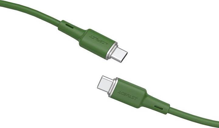 Produktbild Acefast cable USB Type C - USB Type C 1.2m, 60W (20V / 3A) green (C2-03 oliver green) (1.20 m, USB 2.0, 60 W)