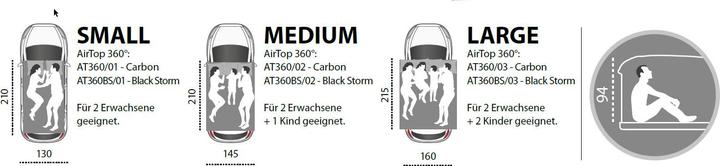 Produktbild Autohome Airtop 360° Dachzelt (Modell 2023) (Dachzelt, 4 Personen)