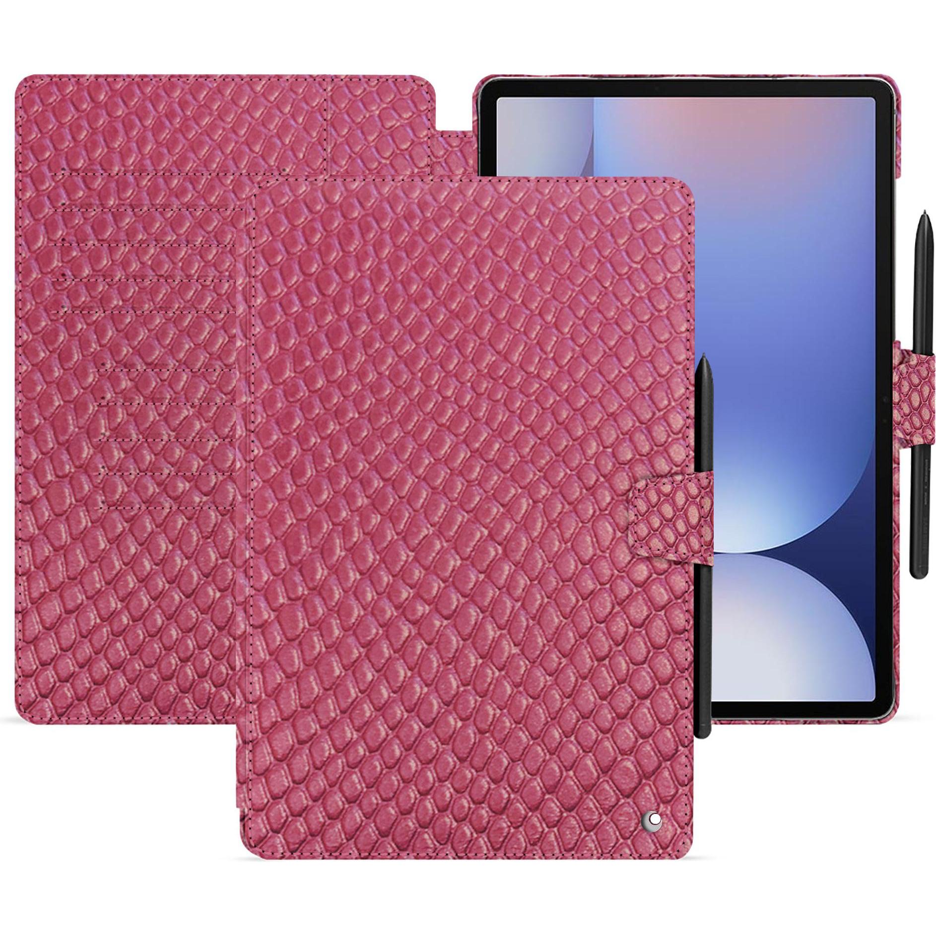 Noreve Lederschutzhülle für Samsung Galaxy Tab S10+ (Galaxy Tab S10+), Tablet Hülle, Rosa