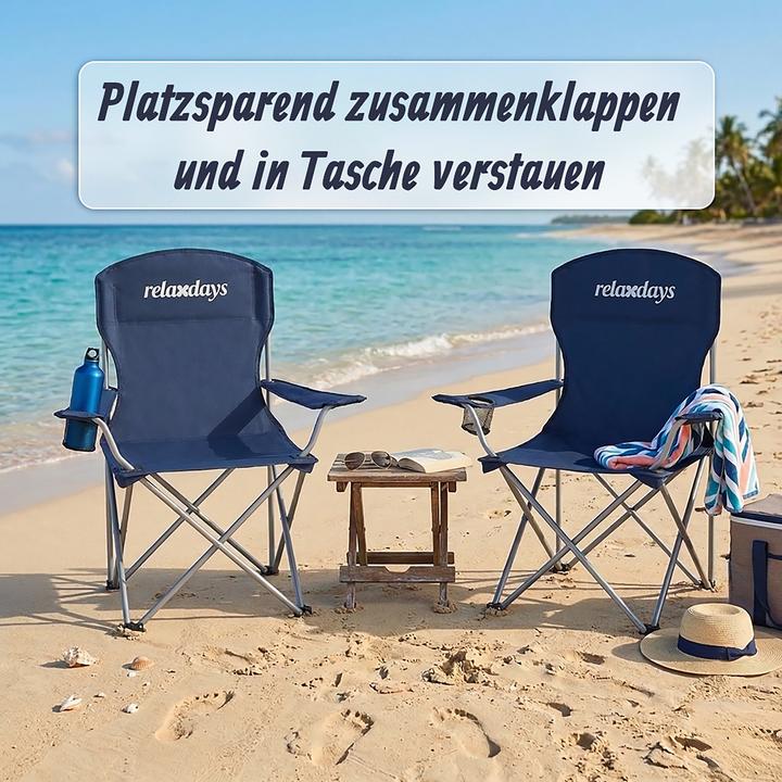 Actual product image Relaxdays 2x camping chair