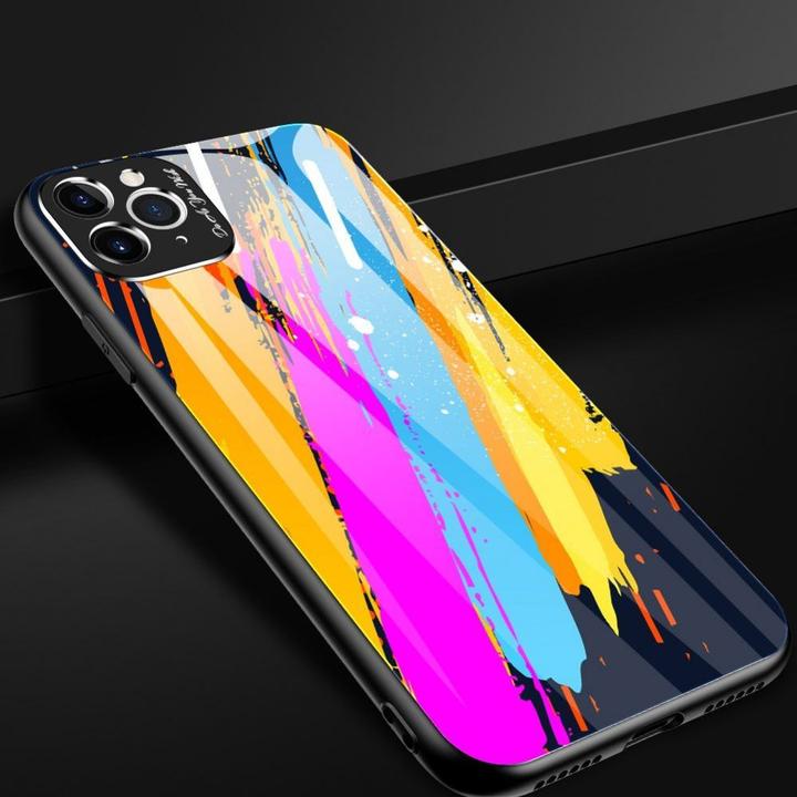Produktbild Hurtel Color Glass Case Handyhülle Schutzhülle aus Panzerglas für iPhone 11 Pro Max pattern 2 (Apple iPhone 11 Pro Max)