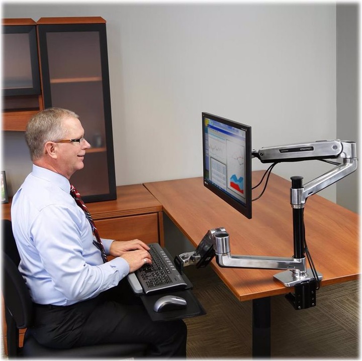 Image du produit Ergotron Bras de moniteur LX avec technologie CF brevetée (Tables, 42")
