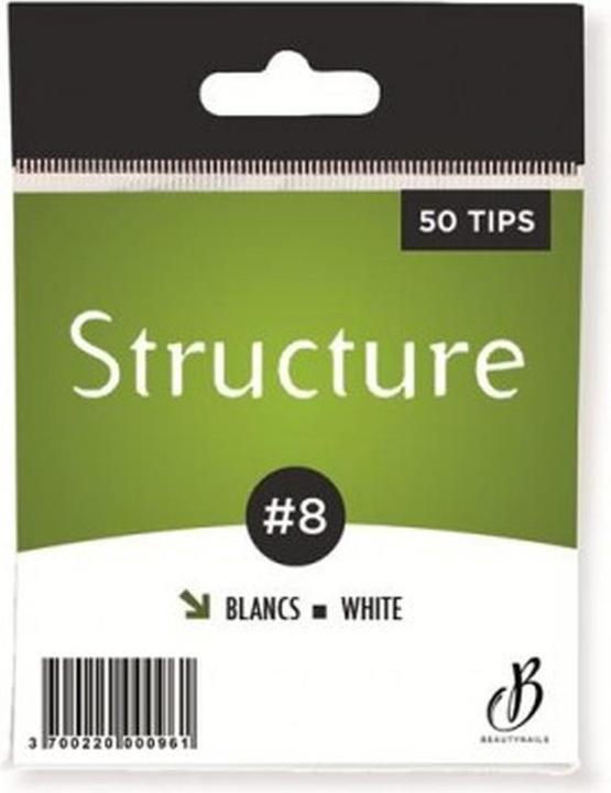 Actual product image Beautynails Bna White Structure Tips No. 08 X50