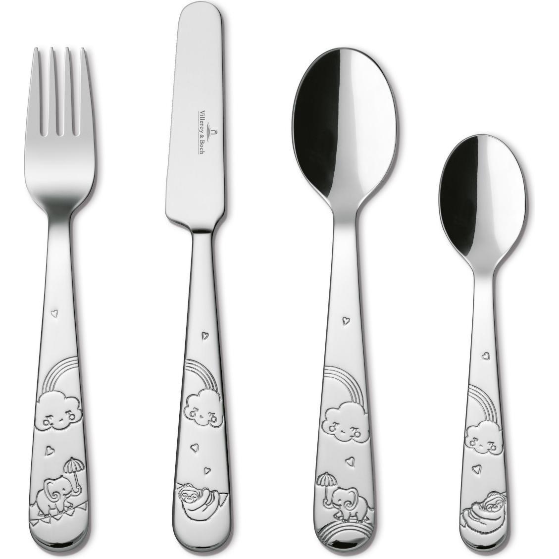Villeroy & Boch, Kindergeschirr + Kinderbesteck, Kinderbesteck 4tlg. Walk like an Elephant