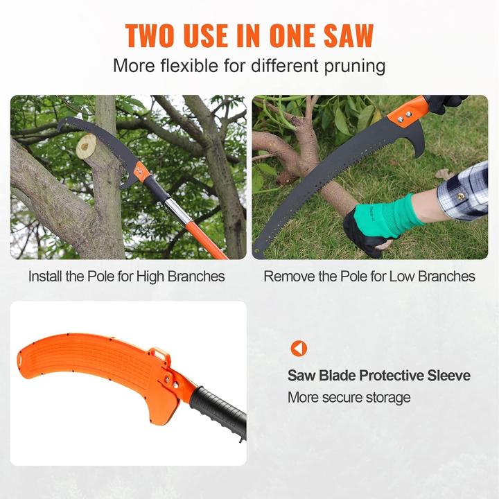 Actual product image Vevor Telescopic pruning saw