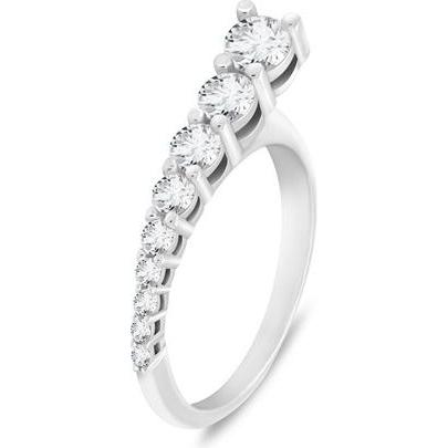 Brilio, Ring, Silver - Elegant silver ring with zircons RI119W - Circuit: 54 mm, (54)