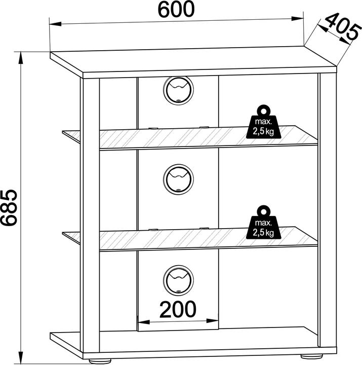 Image du produit VCM Folas (60 x 41 x 70 cm)