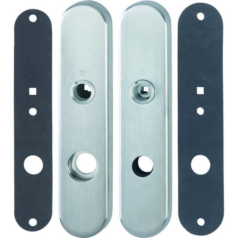 Hoppe, Türgriff + Fenstergriff, Schutztürschilder mit Dichtungseinlagen E3331E-D/3310 (Türschild)