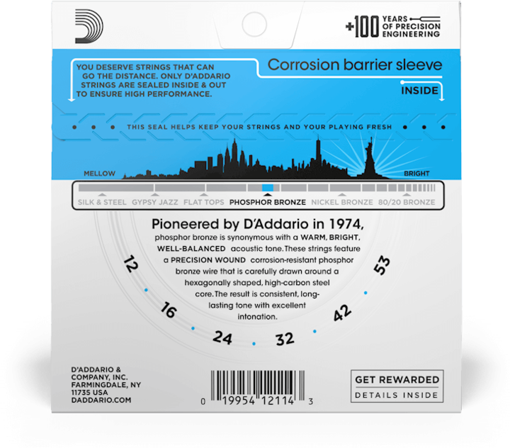 Actual product image D'Addario Ej16-3d (6 x, Guitar, 0.05")