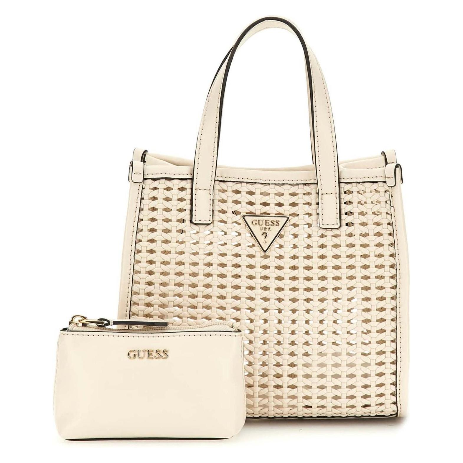 Guess, Damen, Handtasche, Brigitta Mini 2 In 1 Tote, Beige