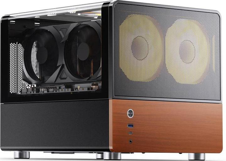 Produktbild Jonsbo V12 PC-Gehäuse, Mini-Tower, Micro-ATX - schwarz (mATX)