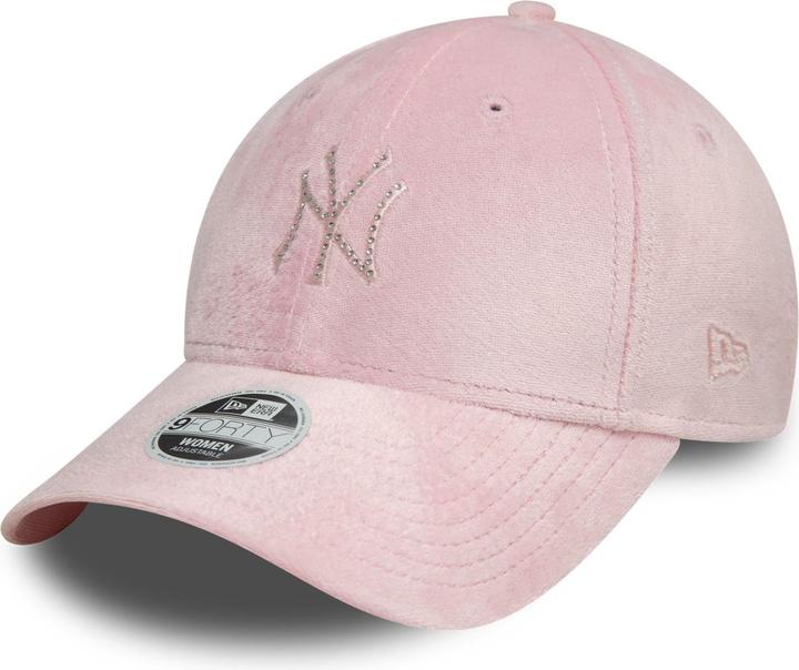 Actual product image New Era 9Forty Damen Cap - VELOUR DIAMANTE NY Yankees rosa