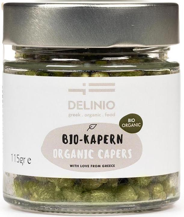 Actual product image Delinio Organic capers, only in sea salt, without brine (313 g)