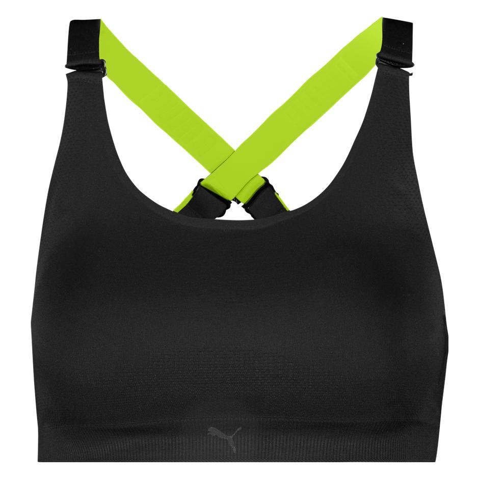 Puma, Sport-Bh, Women 3d Knit Sport Top 1p (Xxl), Schwarz