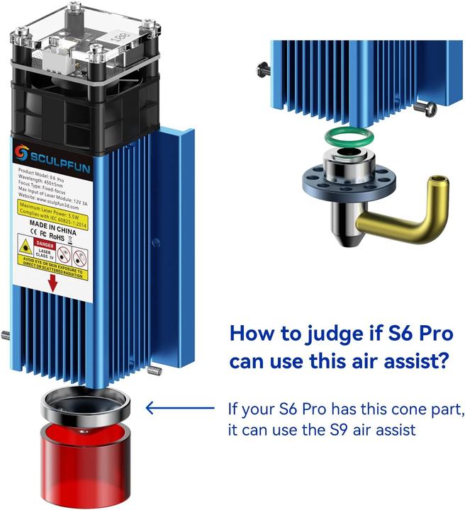 Image du produit Sculpfun Gravur Upgrade Set - S9 Air Assist