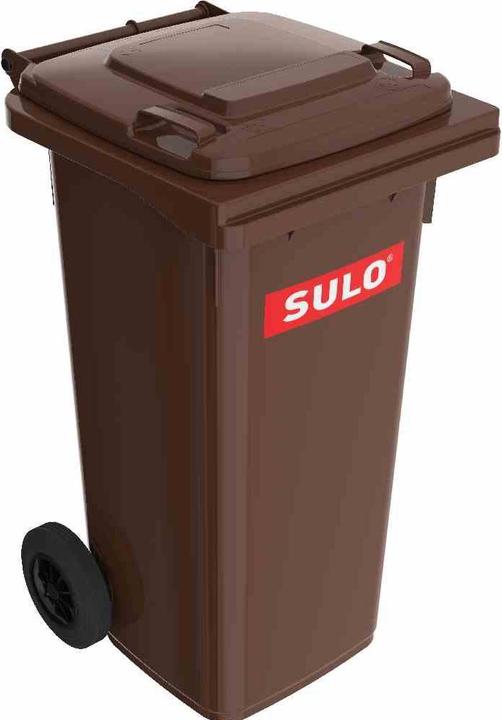SULO Müllgrossbehälter 120 l HDPE braun fahrbar, nach EN 840 (120 l)