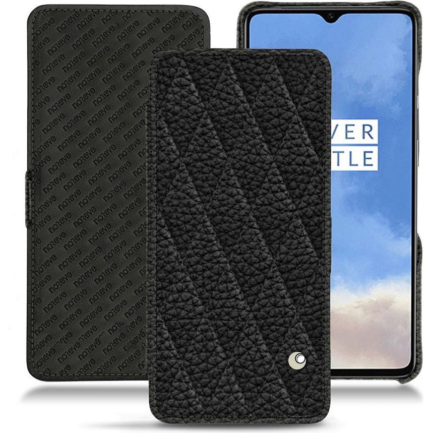 Noreve Lederschutzhülle horizontal (OnePlus 7T), Smartphone Hülle, Schwarz