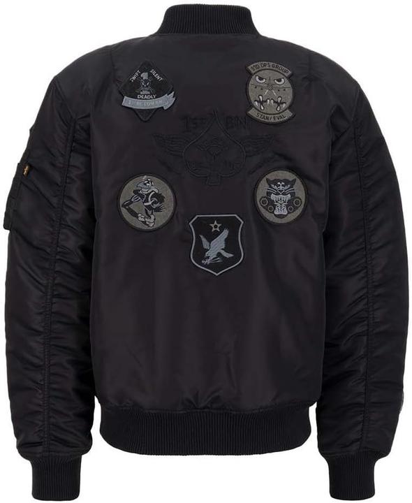 Actual product image Alpha Industries MA-1 Patch Bommenwerperjas voor kinderen Black/Black (XL)