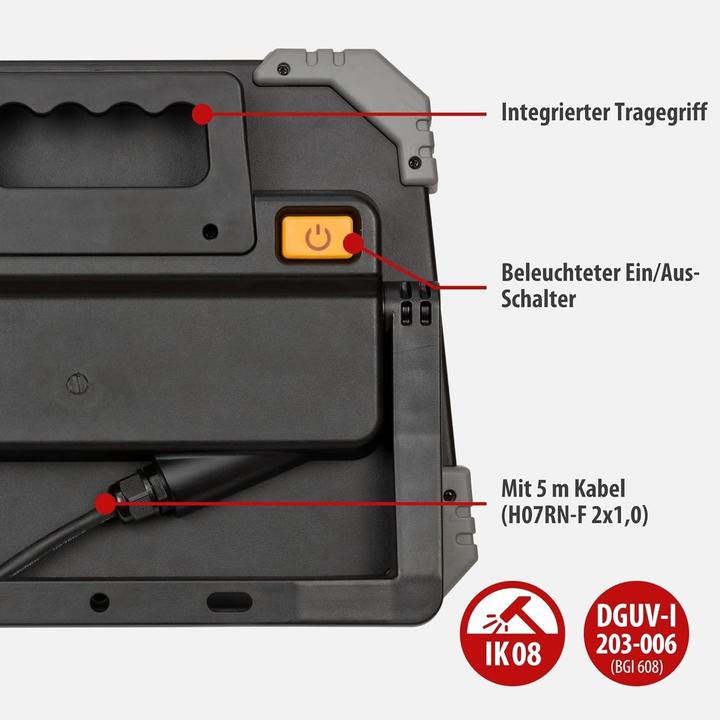 Produktbild Brennenstuhl Mobiler LED Strahler DINORA 5050 5100lm, IP65, 5m H07RN-F2x1.0 (5100 lm)