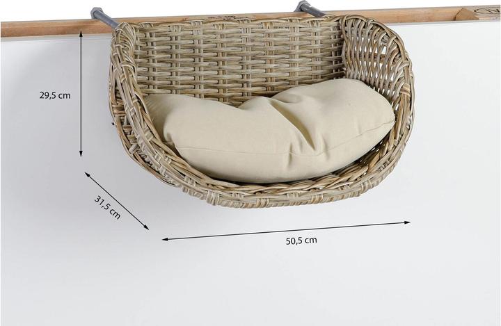 Produktbild Greemotion Katzenkorb Rattan-Optik, Beige (Katze)