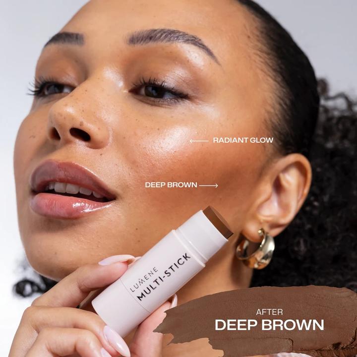 Produktbild Lumene Multi-Stick Versatile Makeup Stick with Creamy Texture Shade Deep (Deep Brown)