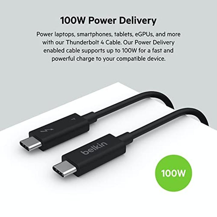 Produktbild Belkin USB C (Thunderbolt 4) – USB-C (Thunderbolt 4) (2 m, USB 4.0, 100 W)