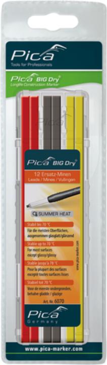 Actual product image Pica Replacement refills BIG-Dry SUMMER (12 pcs., 2 mm, 2B)