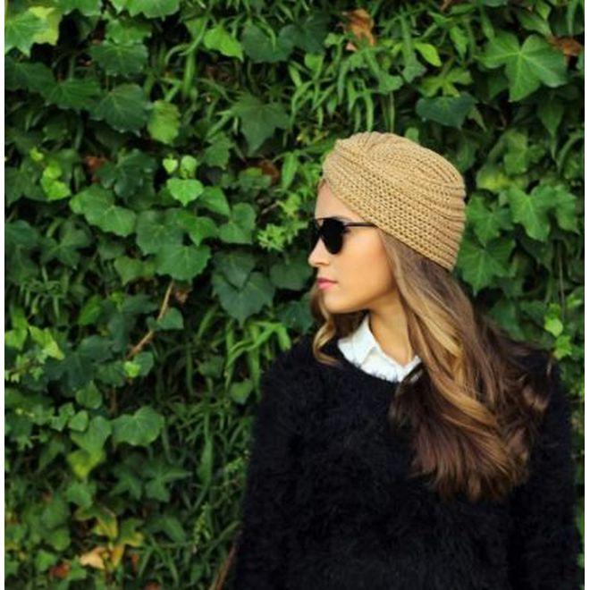 Actual product image MU Style Clair Series Knitted turban hat (One size)