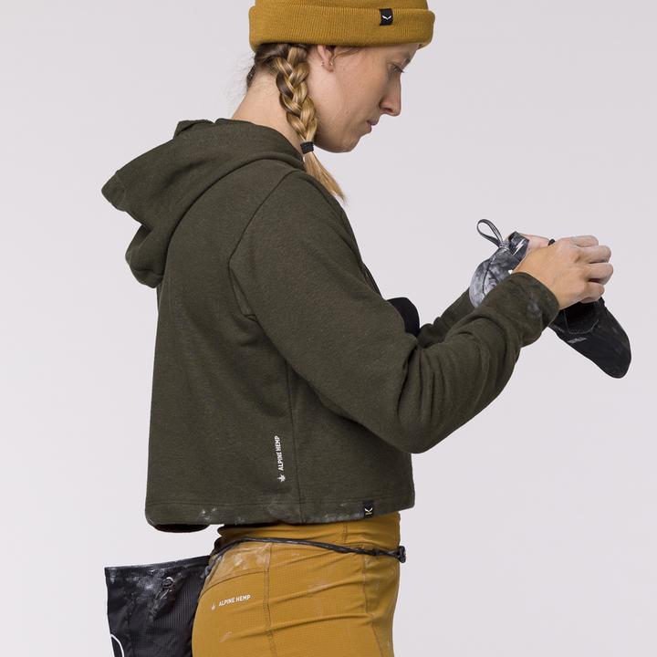 Actual product image Salewa Lavaredo Hemp Cropped Hoodie Da (34, XS)