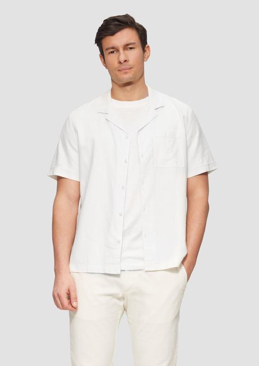 Produktbild S.Oliver Hemd Resort Fit: Strukturiertes Kurzarmhemd aus Leinenmix (L)