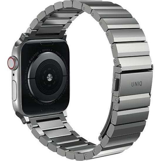 Thumbnail - Uniq pasek Strova Apple Watch 42/44/45/ 49mm Series 1/2/3/4/5/6/7/8/SE/SE2/Ultra Stainless Steel sre (Edelstahl, 3, 4, 9...