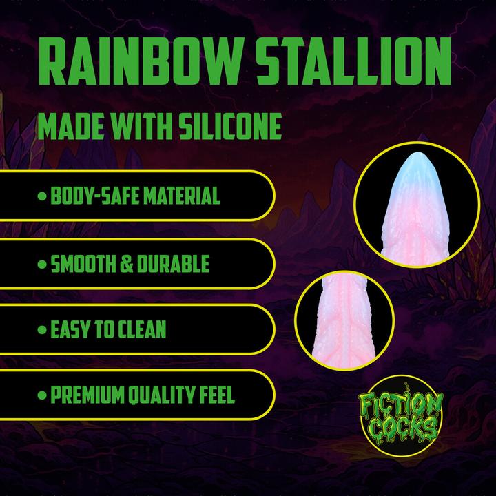 Produktbild Ouch! Rainbow Stallion - Silicone Butt Plug - Rainbow