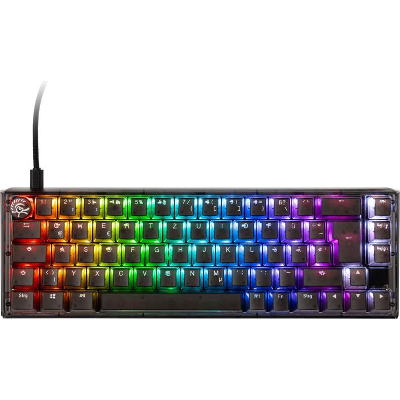Thumbnail - Ducky One 3 Aura Black SF Gaming Tastatur, RGB LED - MX-Speed-Silver (DE, Kabelgebunden), Tastatur, Schwarz