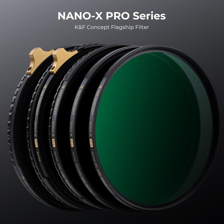 Produktbild K&F Concept 49MM Brass Frame MCUV Filter HD Waterproof Anti-Scratch Green Coated (Nano-X Pro Series)