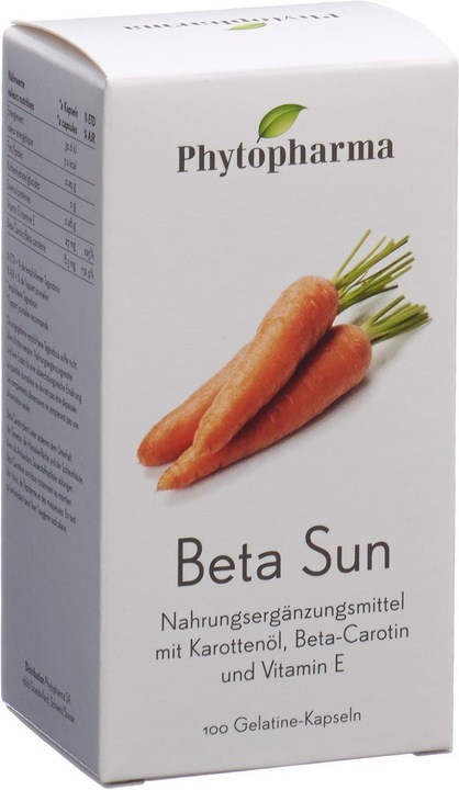 Actual product image Phytopharma Beta Sun (100 Piece, Capsules, 80.50 g)