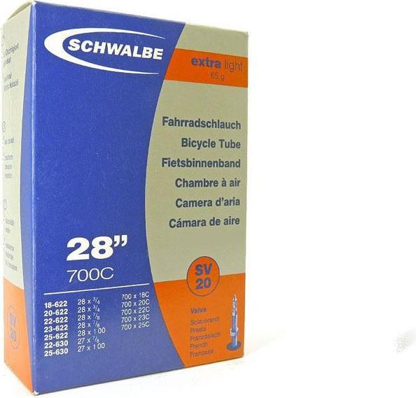 Actual product image Schwalbe SV20 Extra Light (Presta (SV), 28", 40 mm)