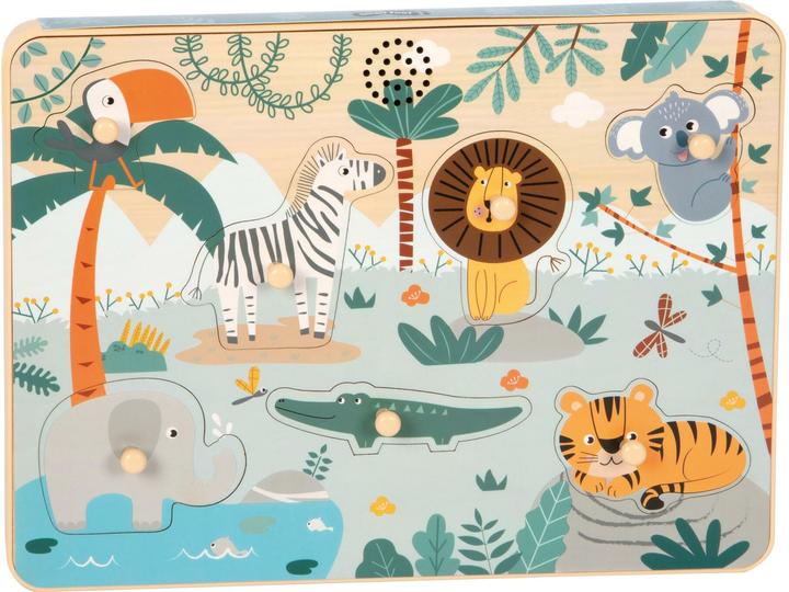 Produktbild small foot Setzpuzzle Tierlaute „Safari“ (7 Teile)