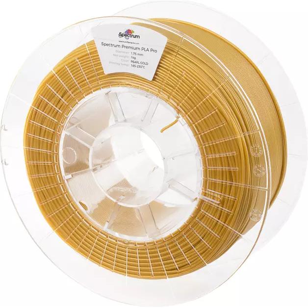 Thumbnail - Spectrum Filament (PLA, 1.75 mm, 1000 g, Gold), 3D Filament, Gold