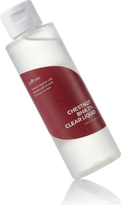 Actual product image Isntree Chestnut BHA 2% Clear Liquid 100ml 3.38 fl oz Dual Care for Pores with BHA and Chestnut Shell (Face toner, 100 ml)