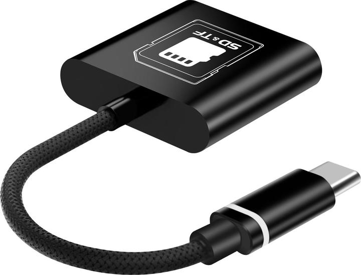 Produktbild LinQ USB-C Kartenleser MicroSD/SD kompakt (USB-C)