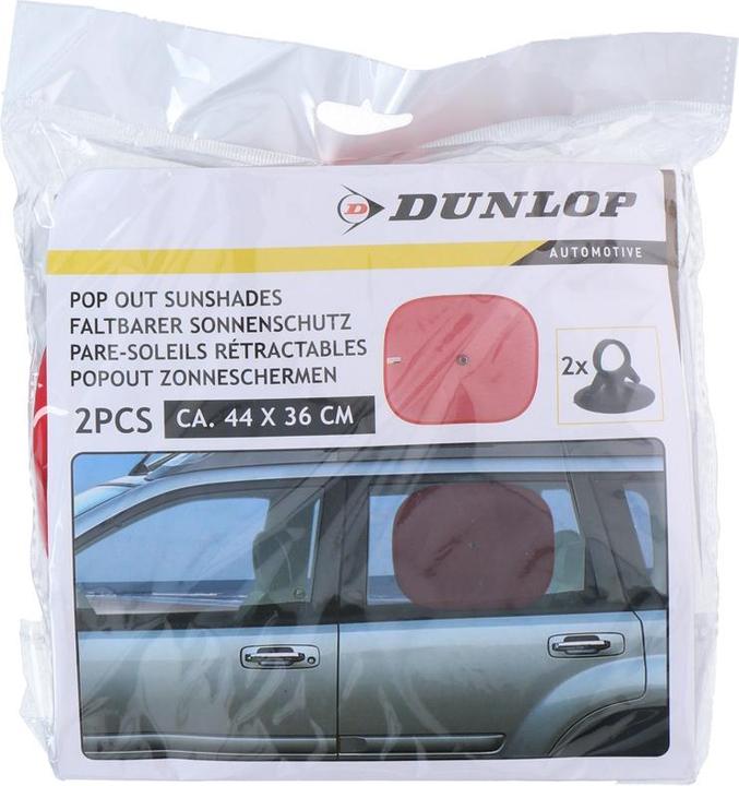 Produktbild Dunlop - Sonnenblende für Autoseitenfenster 36x44 cm 2 Stück (rot)