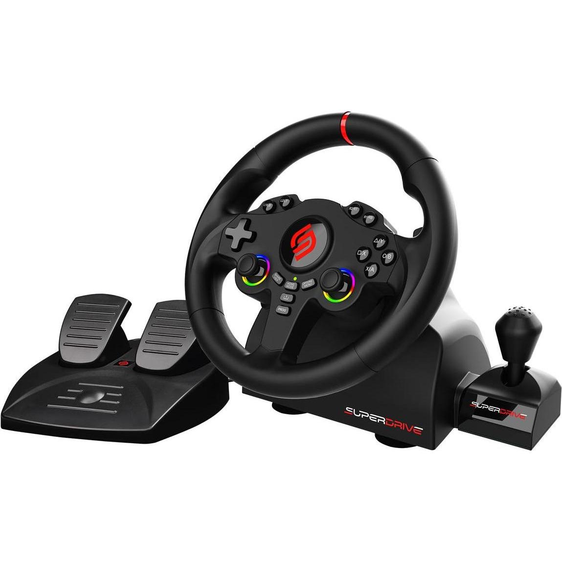 Subsonic Superdrive 220 RS-X (Pc, PS4, Switch, Switch 2, Xbox One S, Xbox Series S, Xbox Series X), Controller Gaming, Multicolore, Nero