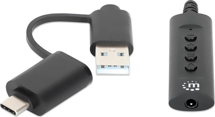 Image du produit Manhattan Câble adaptateur audio 2 en 1 (Adaptateur de casque)