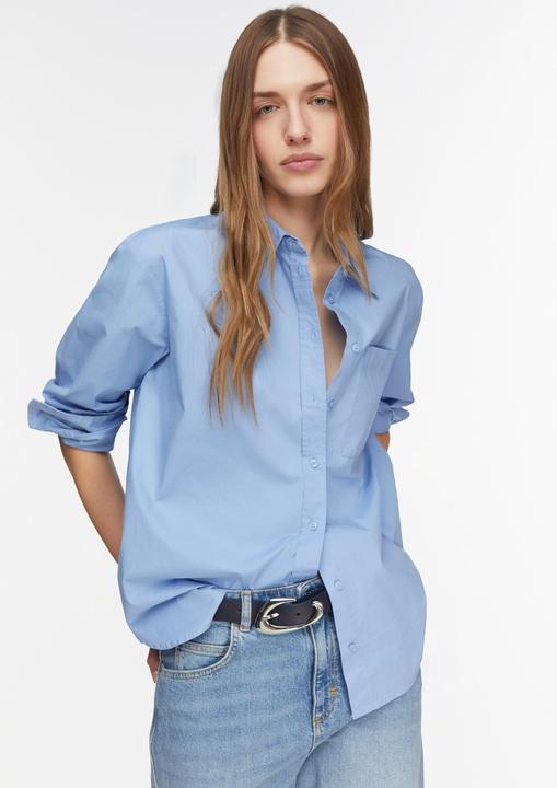 Immagine prodotto Comma Bluse Lockere Hemdbluse aus Popeline (38)