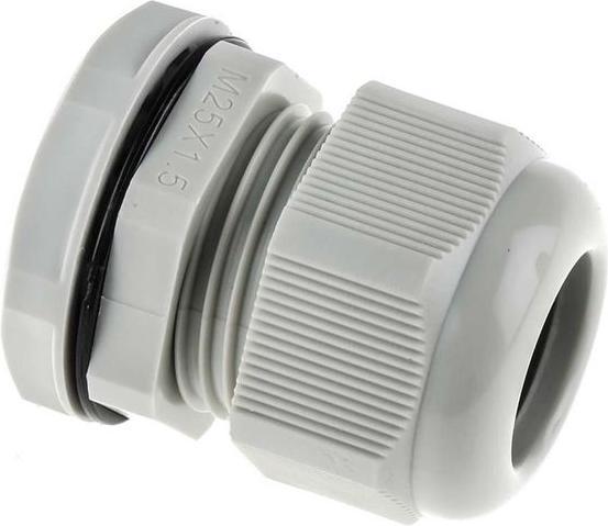 Produktbild RS PRO M25 Kabelverschraubung, Nylon Grau, IP68