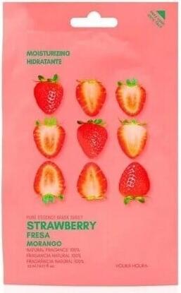 Holika Holika Pure Essence (Sheet Mask, Strawberry-Moisture, 1 unit)