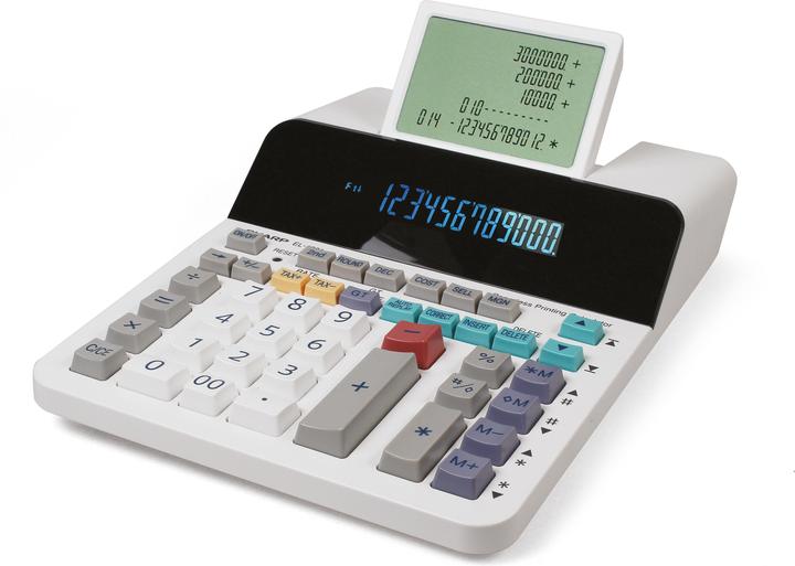 Actual product image Sharp Displaying desktop calculator (Electrical connection)