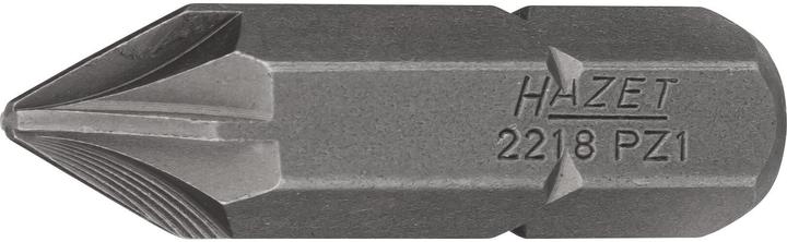 Produktbild HAZET Bit 2218-PZ1 ∙ Sechskant8 (5/16 Zoll) ∙ Pozidriv Profil PZ ∙ PZ1 (Kreuz Pozidriv PZ)